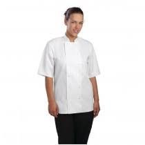 Koksbuis korte mouw wit poly/ktn Vegas